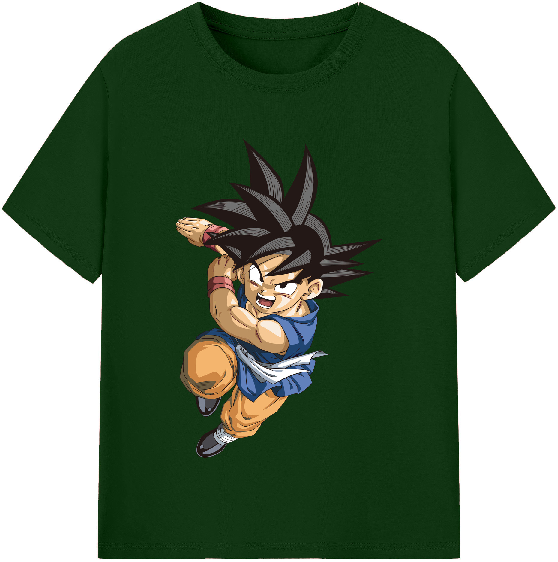 （画像用） ドラゴンボール 孫悟空（そん ごくう）Son Goku カカロット DRAGON BALL Kakarotto 綿100％半袖Tシャツ（フロントプリント）